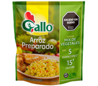 Arroz listo Gallo vegetales 240 gr.