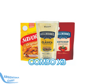 Combo Mayonesa Y Ketchup Hellman´s & Most Savora Doypack X3 unid - 250 gr.