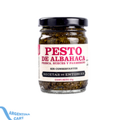 Pesto ALCARAZ de albahaca fresca, nueces y parmesano x 85 gr - Mendoza Argentina