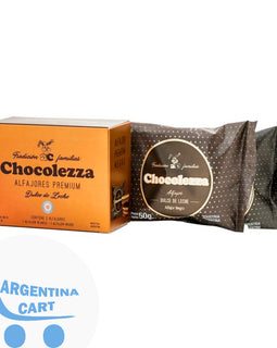 Alfajor Chocolezza Premium  Chocolate blanco y negro - Caja x 2 unid