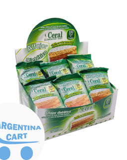 Alfajor CERAL Light Choclolate blanco y dulce de leche - Caja x 16 unid.