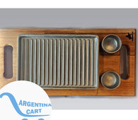Tabla Rectangular con Grill + 2 Dips Amerindo