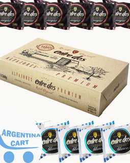 Alfajor Entre Dos Premium -Caja 12 unid - Alfajor Negro y Blanco con dulce de Leche