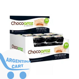 Alfajor CHOCO ARROZ  Blanco y Dulce de leche - Baja Caloria SIN TACC - Caja x 30 unid -22 gr