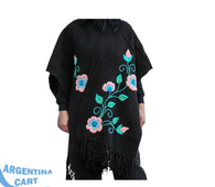 Poncho abierto Orquidea - Lana de Oveja - Origen Norte Argentina