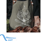 Delantal para asador Modelo Fuego
