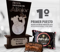 Alfajor Entre Dos Premium- Caja de 6 unid - Chocolate Negro y Blanco