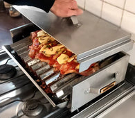 Parrilla 2 Hornallas Para Cocina Acero Inox Asaparri Full- Ver indicaciones