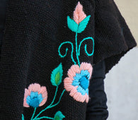 Poncho abierto Orquidea - Lana de Oveja - Origen Norte Argentina