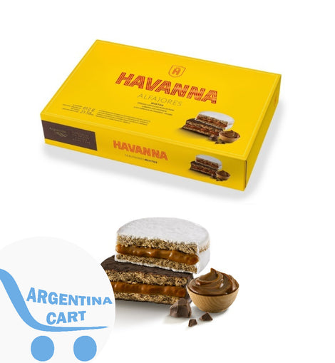 Havanna - Alfajores Mixto de Merengue y Chocolate Negro (Caja x 12)