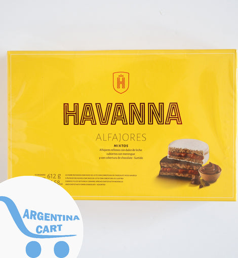 Havanna - Alfajor Mixto de Chocolate Negro y Blanco (Caja x 12)