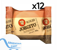 Alfajor Jorgito Negro Dulce de Leche w/ Chocolate Coating, 55 g / 1.94 oz (pack of 12)