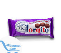 Jorgito Alfajorcitos Small Alfajor Milk Chocolate with Chocolate Mousse, 6 units