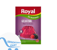 Royal (Caja de 8) Gelatina Frutos Rojos Jell-O, 25 g / 0.88 oz