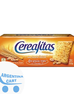 Cerealitas Galletitas de Harina Integral con Omega 9  200 gr (pack of 3)