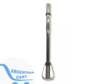 Bombilla Acero Inoxidable c/Virola, Doble Filtro Removible