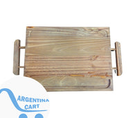 Tabla Parrillera con patas para apoyar de Argentina 40x30cm.