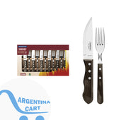 Tramontina Juego Cubiertos Churrasco Polywood Asado x 12 Piezas