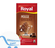 Royal Mousse de Chocolate en Polvo, 4 Porciones por Sobre, 65 g / 2.29 oz Sobre