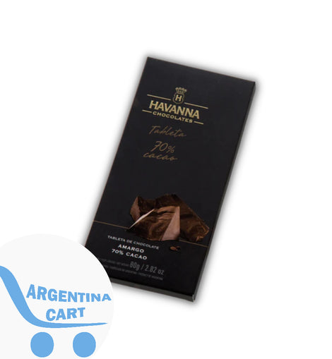 Havanna - Tableta de Chocolate Amargo 70% Cacao (80g)